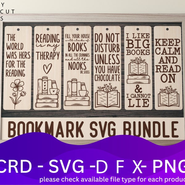 Motivational Bookmark Laser Cut Bundle DFX File, Vector, Plan Laser, Cnc Pattern, Laser Cut Model Template