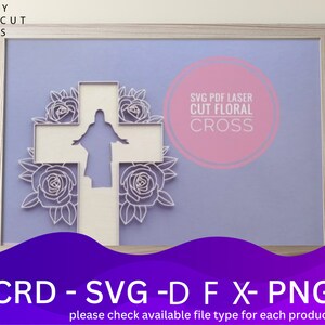 Jesus Cross Laser Cut Files Bundle SVG File, Vector Design, Plan Laser, Cnc Pattern, Laser Cut Model Template