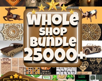 Whole Shop Laser Cut Bundle| CNC Files | Multi Layer Laser Cut Bundle By BZKLaserCut Files