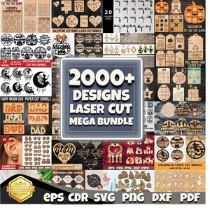 Laser Cut Dateien Mega Bundle CNC-Dateien 2000 Gravur Laser Cut SVG Multi Layer Laser Cut Bundle Bild 9