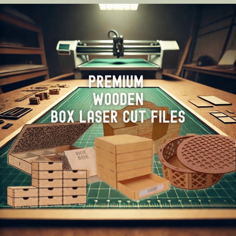 Laser Cut Files Box Bundle | 2025 Edition Wooden Box CNC Files ...