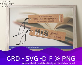 Bible Verse Bookmark Laser Cut File: CNC Template (Digital Download)