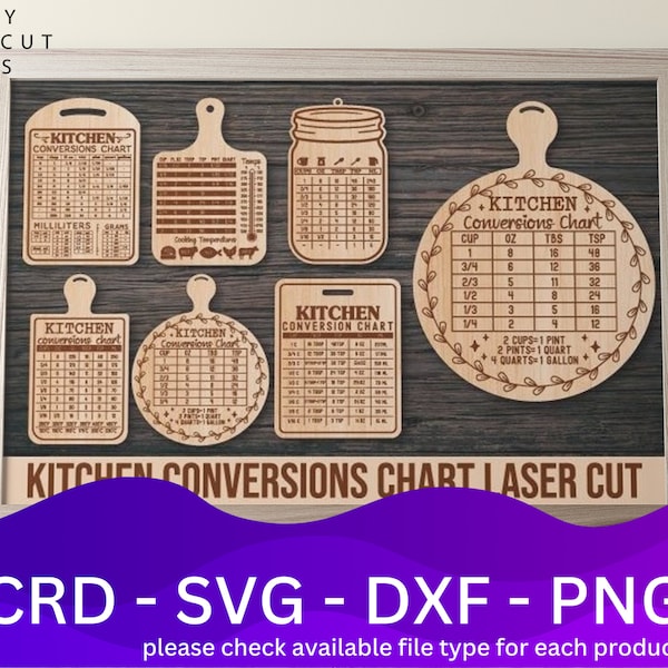 Kitchen Conversion Laser Cut Bundle DFX File, Vector, Plan Laser, Cnc Pattern, Laser Cut Model Template