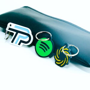 Custom NFC Keychains | Share your logo and I'll design, 3D print, and program it to any URL. (Comes with 3)