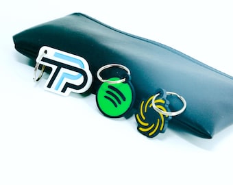 Custom 3D Printed NFC Keychains | Your Logo to Any URL (Set of 3)