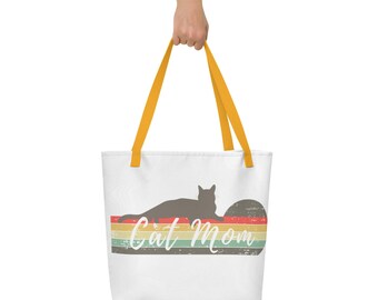 Grand sac fourre-tout pour maman chat