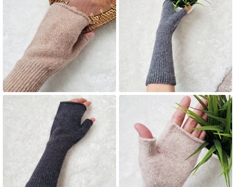 Guantes Manoplas Hombre S Mujer Guantes Largos Sin Dedos