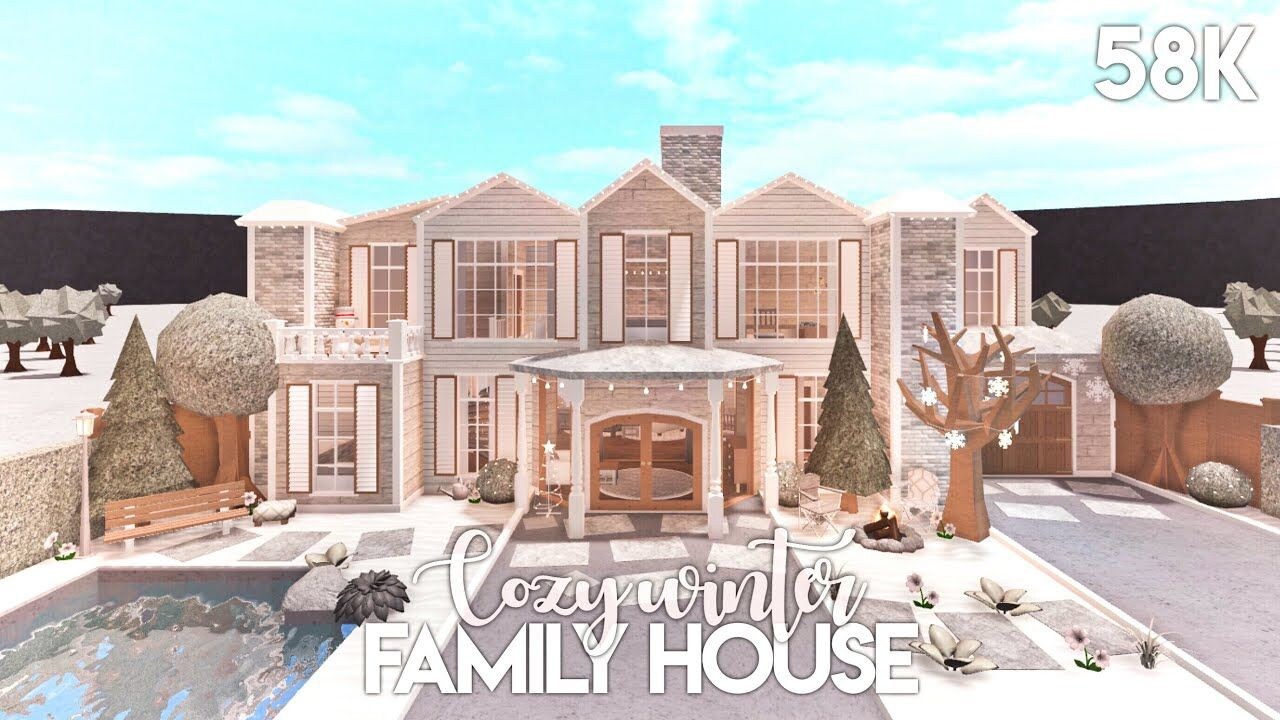 Custom Roblox Bloxburg House Build! ✨Aesthetic Family Home✨