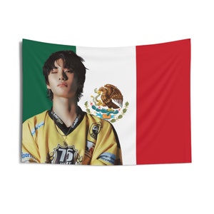 Riize Anton in Yellow Outfit Flag Banner, Anton Mexican Tapestry, Anton Merch Decor, Love 119, 119 Riize