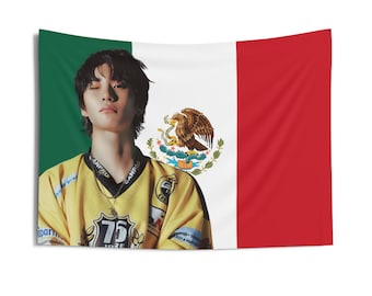 Riize Anton in Yellow Outfit Flag Banner, Anton Mexican Tapestry, Anton Merch Decor, Love 119, 119 Riize