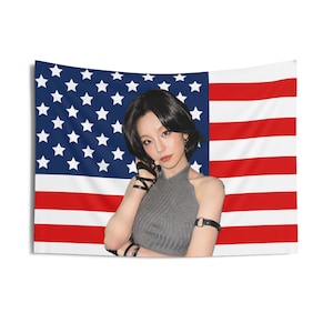 Itzy Yeji Short Hair American Flag, Itzy Concert Banner, Itzy Kpop Flag, Itzy Air, Itzy Tour 2025
