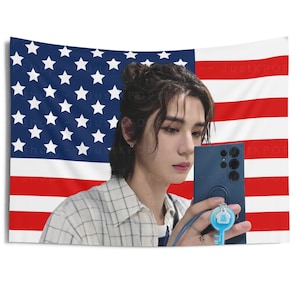 BND Leehan Selfie American Flag, Leehan American Tapestry, Boy Next Door Earth wind and fire