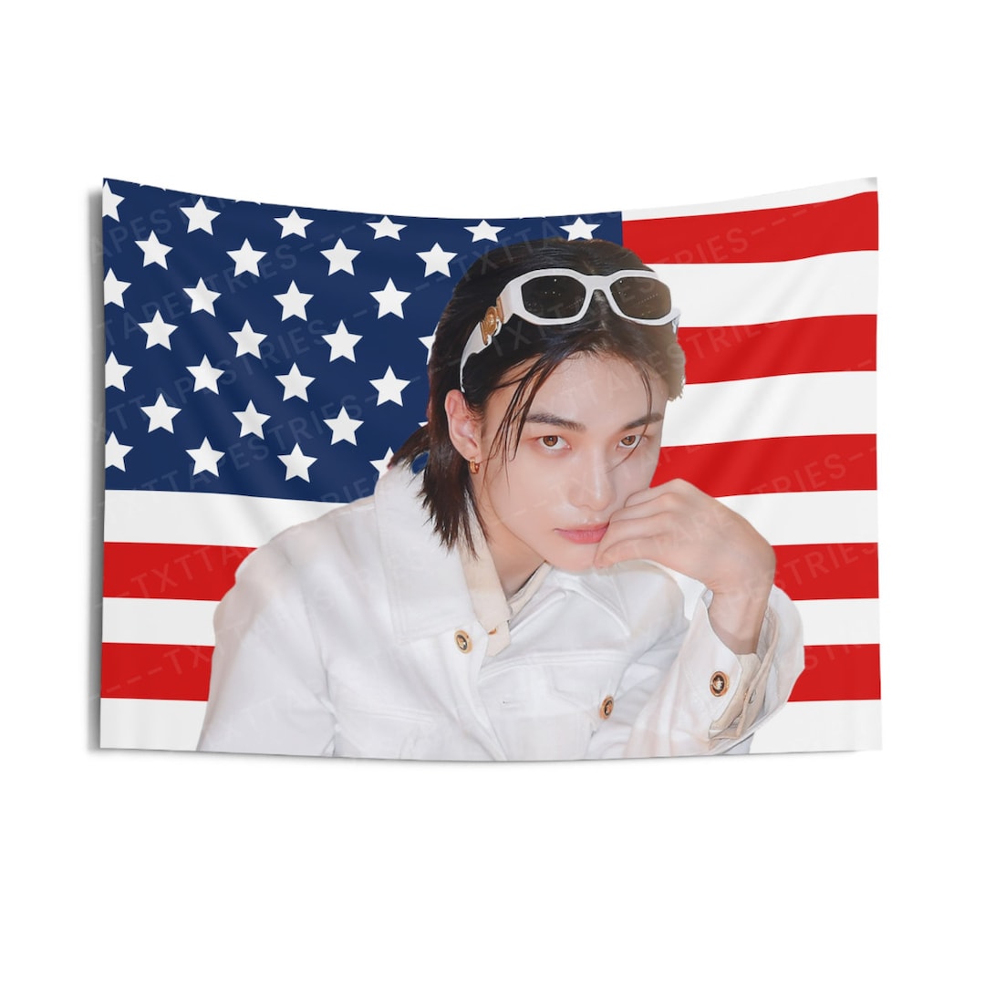 Stray Kids ヒョンジン ブランケット タペストリー フラッグ Stray Kids ヒョンジン ブランケット タペストリー フラッグ