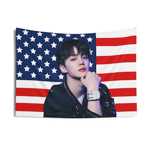 Zerobaseone Gyuvin Stunning Visuals Photo Flag Banner,  Zerobaseone Gyu Vin American Tapestry, Zerobaseone Yura Yura, Zerobaseone Sweat