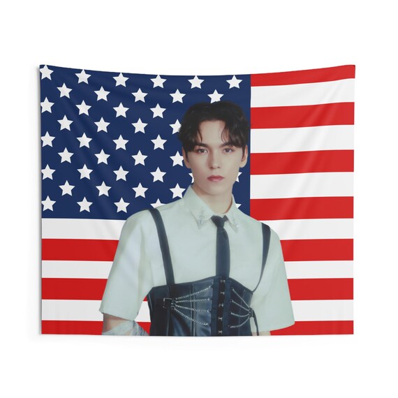 Vernon Japan 4th Single American Flag, Seventeen Concert Banner