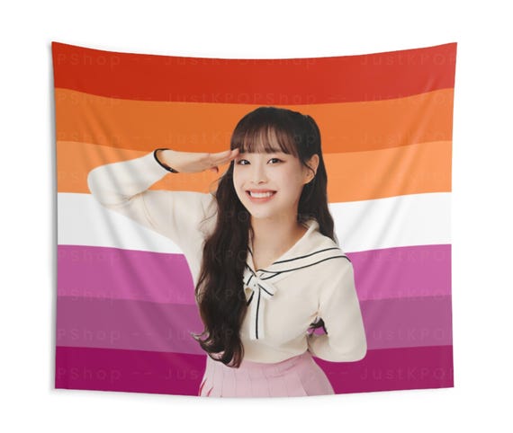Loona Chuu Lesbian Flag Tapestry: Kpop Idol Decor - Etsy