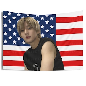 Riize Anton Biceps American Flag, Riize Anton American Tapestry, riize riizing, RIIZE BoomBoomBass, Rise and Realize