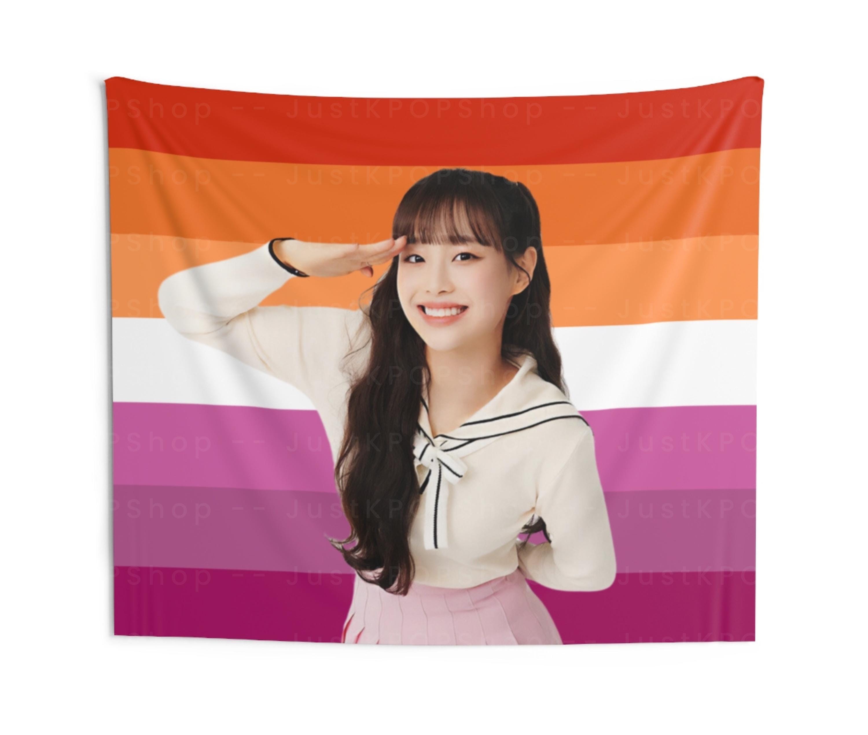 Loona Chuu Lesbian Flag Tapestry: Kpop Idol Decor - Etsy Israel