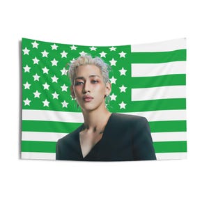 GOT7 Bambam Python Concept Photo Green American Flag, GOT7 Concert Banner, GOT7 Kpop Flag, GOT7 Python, GOT7 2025