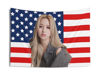 TWICE Mina Photoshoot Flag Banner, TWICE Mina Kpop American Flag