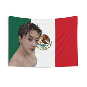 ZB1 Matthew Shirtless Mexican Flag, Zerobaseone Concert Banner, Zb1 Kpop Flag, Zerobaseone Good So Bad, Zerobaseone Timeless World