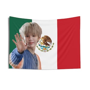 Riize Shotaro Blonde Hair Photo Flag Banner, Riize Shotaro Mexican Tapestry, Riize Shotaro Merch Decor, Love 119, Riize Impossible