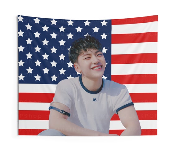 ZB1 Matthew Beautiful Smile American Flag, Zerobaseone