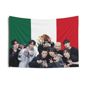 Stray Kids Members Mexican Flag, Stray Kids Concert Banner, SKZ Kpop Banner, Stray Kids Ate, Skz DominAte, Stray Kids 2025
