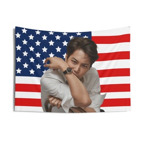EXO Kai Stunning Photoshoot Flag Banner, Exo Kai American Tapestry, Exo Kai Merch Decor, Gift for Kai Fan, Exo Fan Gift Ideas,