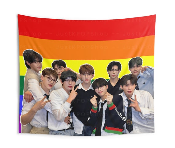 ZB1 Members Group Photo Pride Flag, Zerobaseone Members