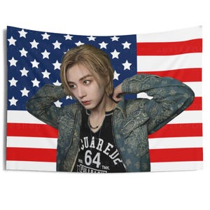 BND Leehan Stunning Look American Flag, Boy Next Door Leehan American Tapestry, Boy Next Door Earth wind and fire