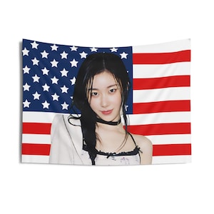 Itzy Chaeryeong Cute Smile American Flag, Itzy Concert Banner, Itzy Kpop Flag, Itzy Gold, Itsy Tour 2024