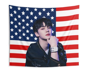高速 割引 平日 Zerobaseone Gyuvin Stunning Visuals Photo Flag Banner K-POP・アジア