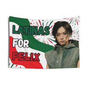 Skz Felix Latina Mexico Flag, Stray Kids Concert Banner, SKZ Kpop Banner, Stray Kids Ate, Skz DominAte, Stray Kids 2025