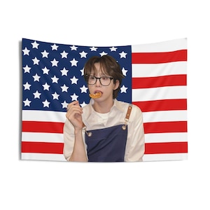 Xlov Wumuti Stunning American Flag, Xlov Concert Banner, Xlov Kpop Flag, Xlov Imma Be, XLOV 2025