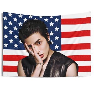 Nct Jaehyun Face Card American Flag, Nct Concert Banner, Nct Kpop Flag, Nct 127, Nct Candy Factory, NCT Tour 2025