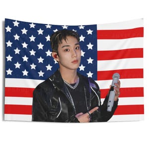 P1Harmony Intak Leather Outfit American Flag, Intak American Tapestry, P1Harmony Utop1a, P1Harmony P1ustage, P1H tour 2024, P1H Sad Song