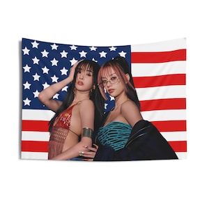 Katseye Megan Sophia American Flag, Katseye Concert Flag, Katseye Kpop Banner, Katseye Beautiful Chaos, Katseye 2025