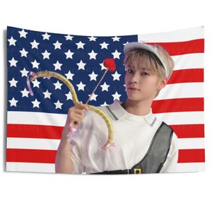 ZB1 Hanbin Cupid American Flag, Zerobaseone Sung Hanbin American Tapestry, Zerobaseone Yura Yura, Zerobaseone Sweat,  ZB1 Feel The Pop