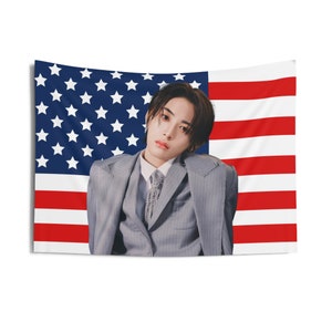 BoyNextDoor Taesan Stunning Visuals Photo Flag Banner, Taesan American Tapestry, Boy Next Door earth wind and fire