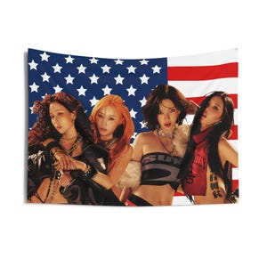 Aespa Stunning Queens American Flag, Aespa Concert Banner, Aespa Kpop Flag, Aespa Dirty Work, Aespa Synk Parallel Line, Aespa Tour 2025