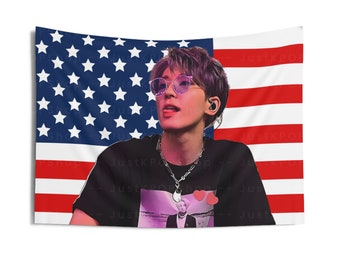 Wonwoo Stunning Visuals American Flag, Seventeen Kpop Flag, Seventeen Follow Again, Seventeen Spill the Feels, Seventeen World Tour