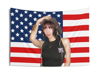 TWICE ジョンヨン カウボーイ アメリカ国旗バナー、ジョンヨン TWICE