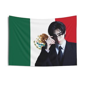 Sunghoon In a Suit Mexican Flag, Enha Concert Banner, Enha Kpop Flag, Enha No Doubt, Enha World Tour