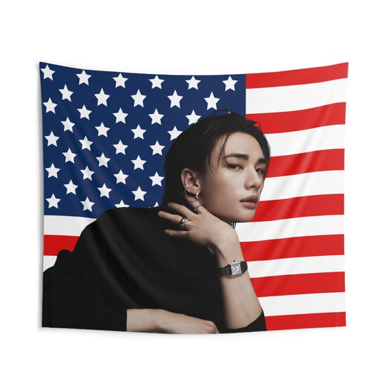 Stray Kids ヒョンジン ブランケット タペストリー フラッグ Stray Kids ヒョンジン ブランケット タペストリー フラッグ