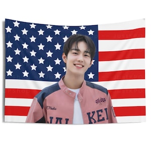 P1Harmony Intak Beautiful Smile American Flag, Intak American Tapestry, P1h Utop1a, P1Harmony P1ustage, p1harmony tour 2024, P1H Sad Song