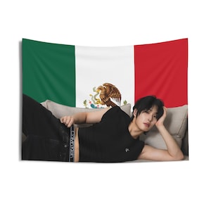Mingi Sofa Amerikanische Flagge, Ateez Konzertbanner, Ateez Kpop Flagge, Ateez Goldene Stunde, In deiner Fantasie, Ateez World Tour