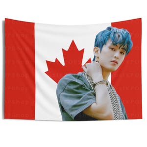 Nct Mark Lee Blue Hair Canada Flag, Nct Concert Banner, Nct Kpop Flag, Nct 127, Nct Candy Factory, NCT Tour 2025