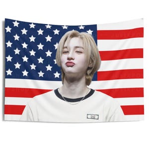 BND Leehan Cuteness Overload American Flag, Boy Next Door Leehan American Tapestry, Boy Next Door Earth wind and fire