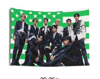 Nct Members Green American Flag, Nct Concert Banner, Nct Kpop Flag, Nct 127, Nct Candy Factory, NCT Tour 2025